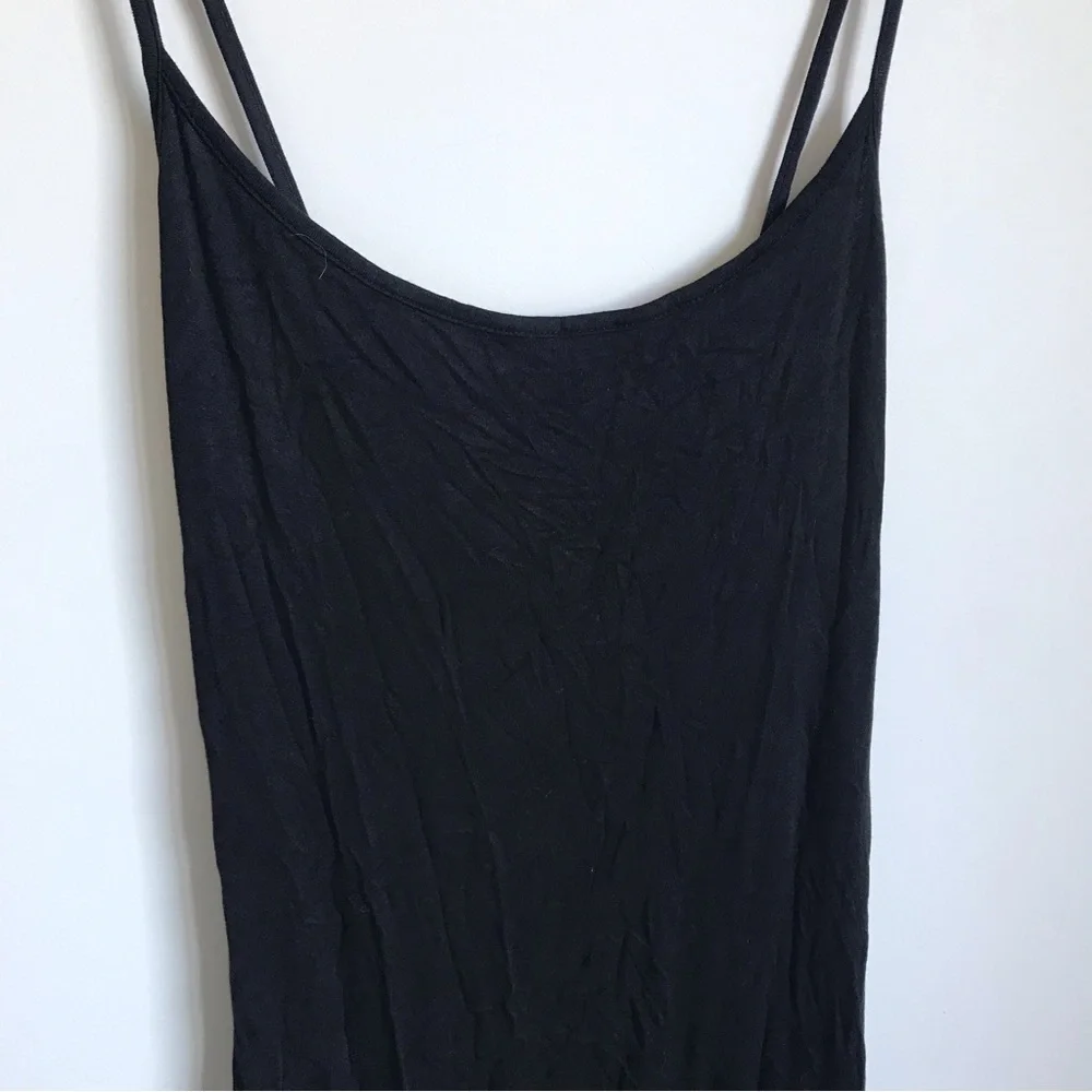 Nasty Girl Women’s Black Sleeveless Long Dress Size 14 with Side Slit - Picture 2 of 4